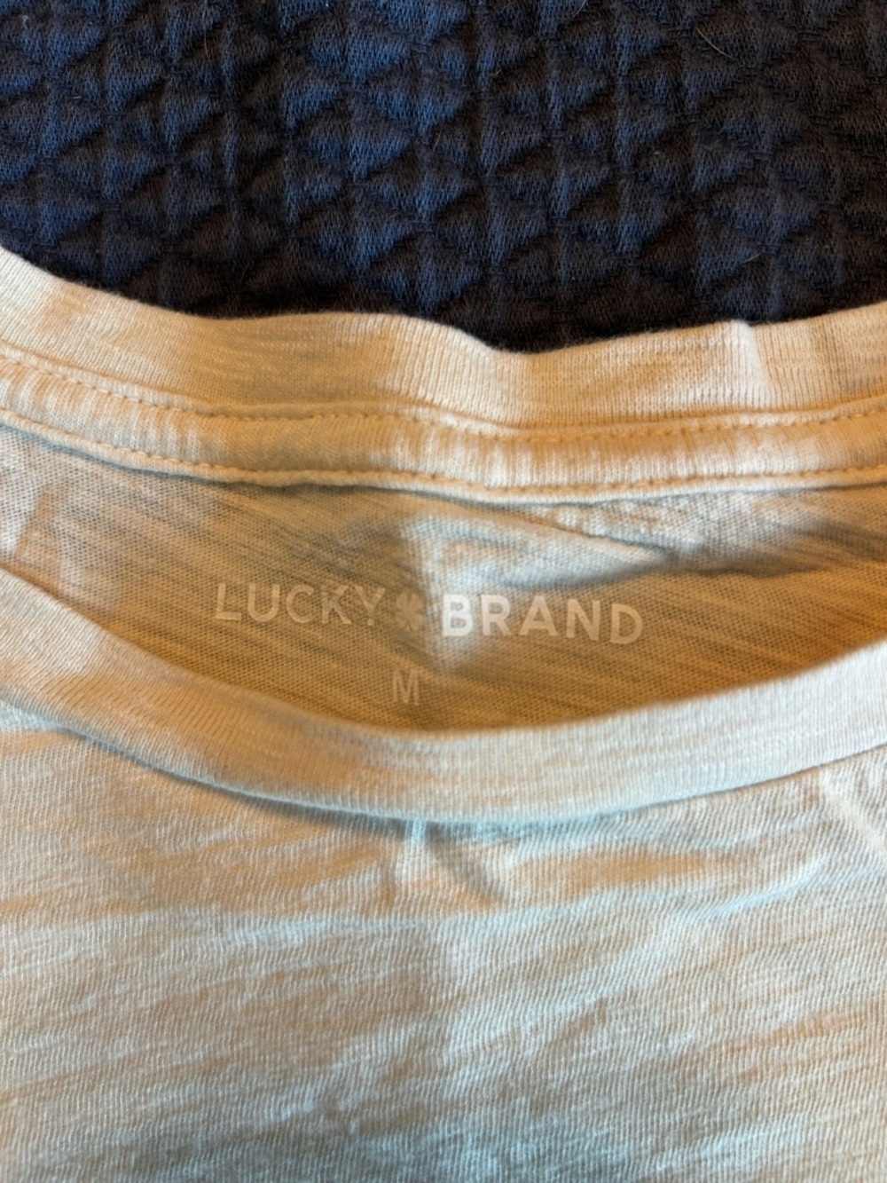 Lucky Brand Light Blue Crew Neck Tee - Picture 2 of 2